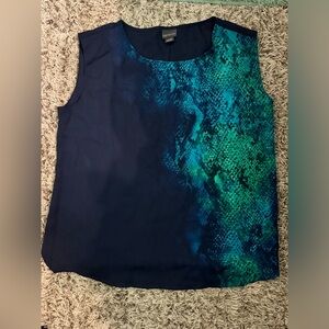 Petite silk tank top